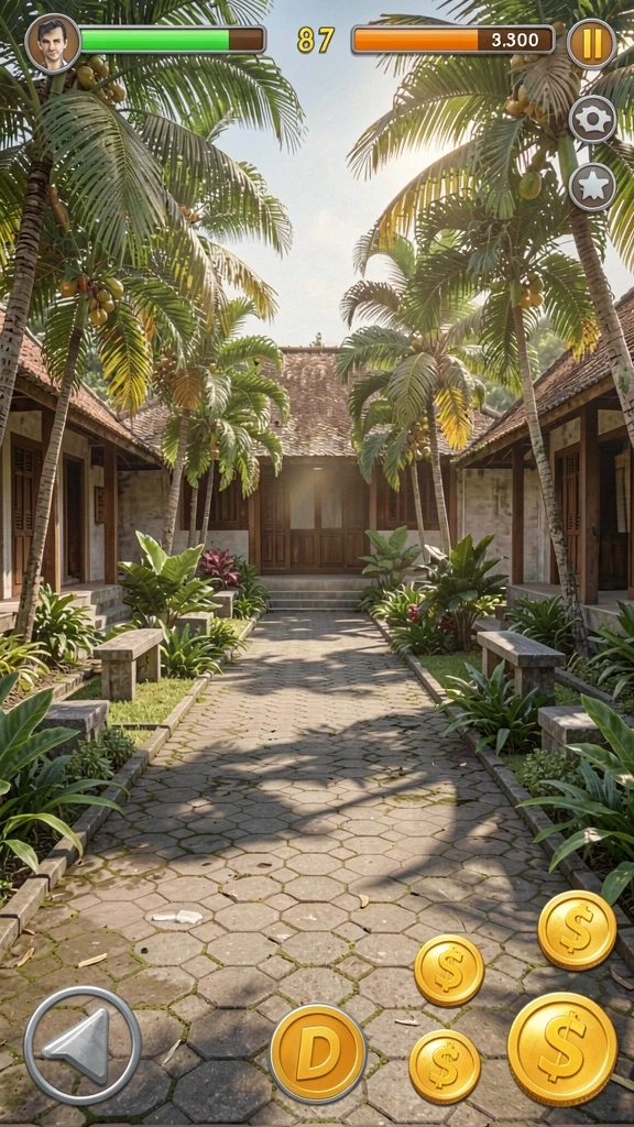 kingdomtoto - Screenshot menampilkan pemandangan indah dari level baru.